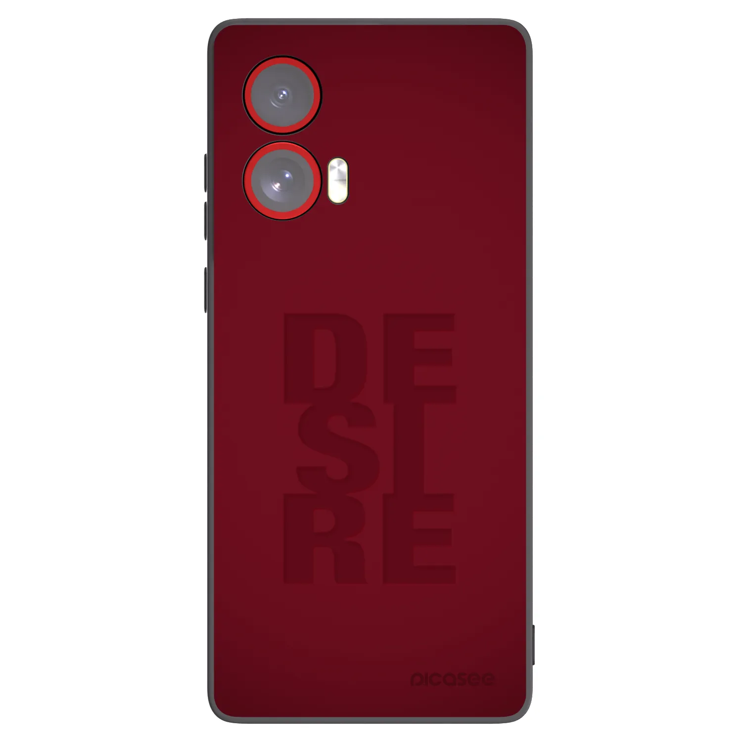 Picasee silikonowe czarne etui na Motorola Edge 50 Fusion - Desire