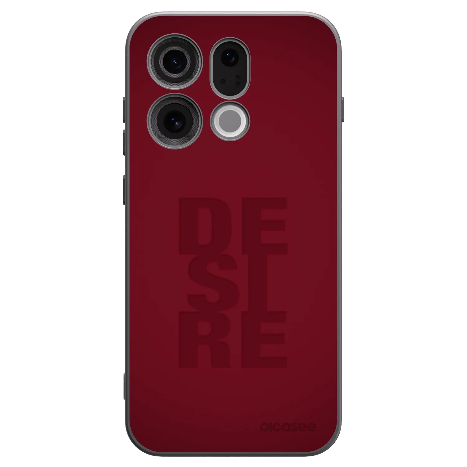 Picasee silikonowe czarne etui na OPPO Find X9 - Desire