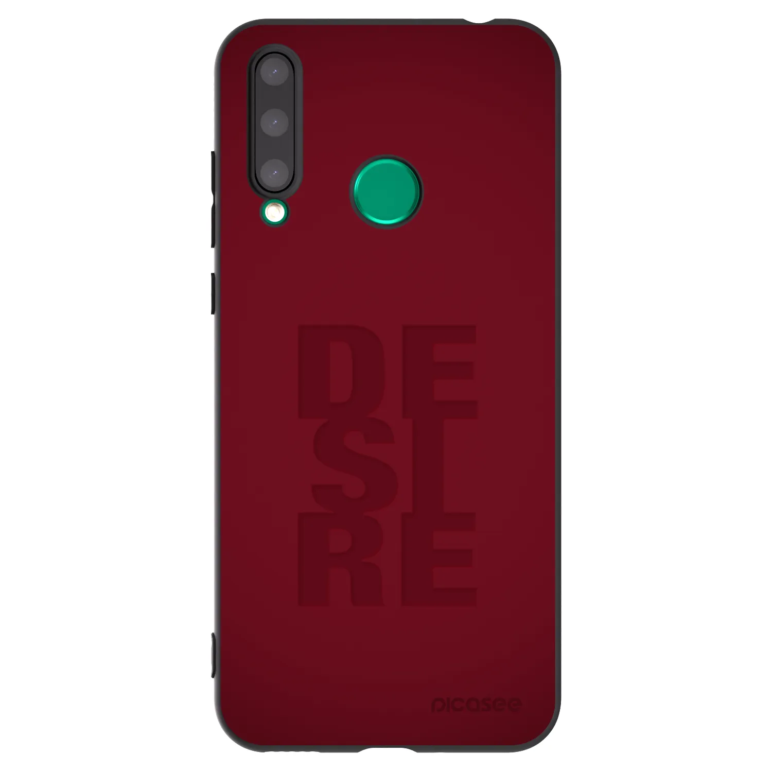 Picasee silikonowe czarne etui na Honor 20 Lite - Desire