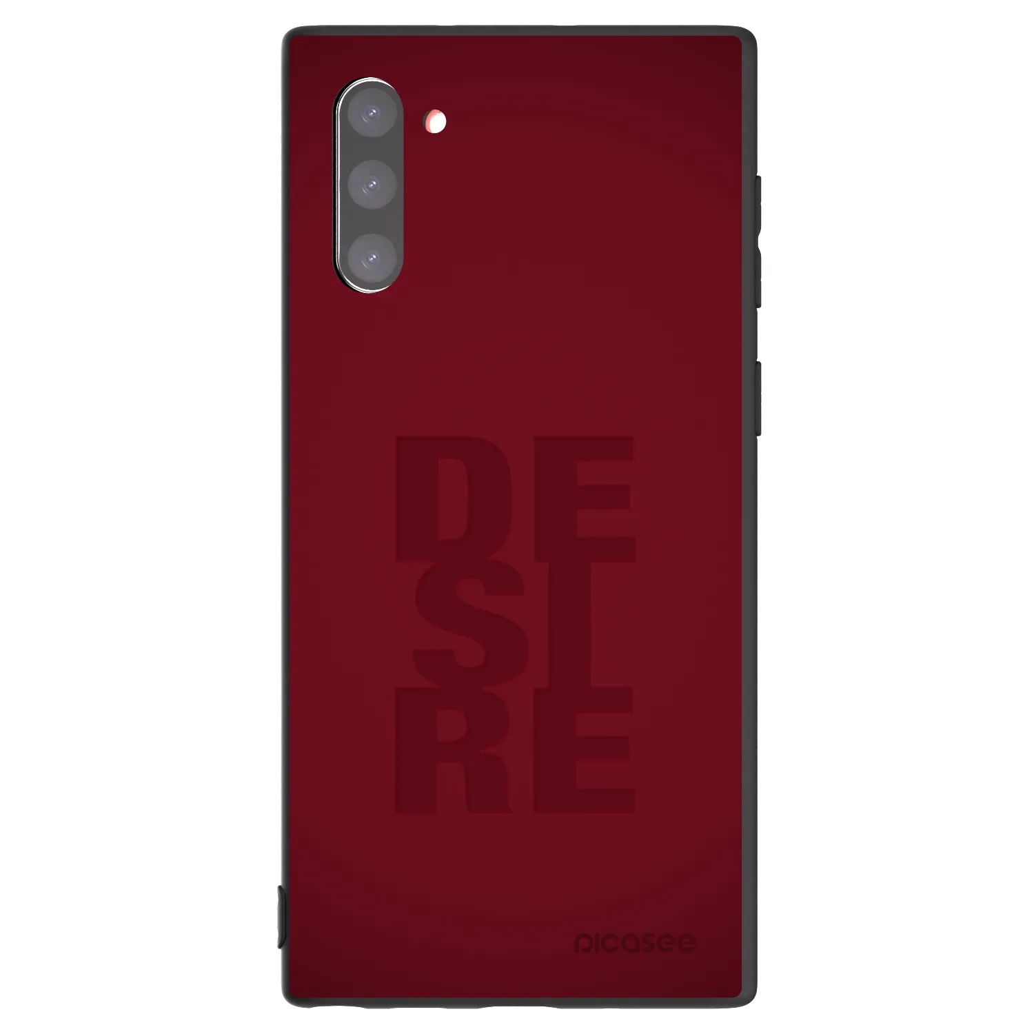 Picasee silikonowe czarne etui na Samsung Galaxy Note 10 N970F - Desire