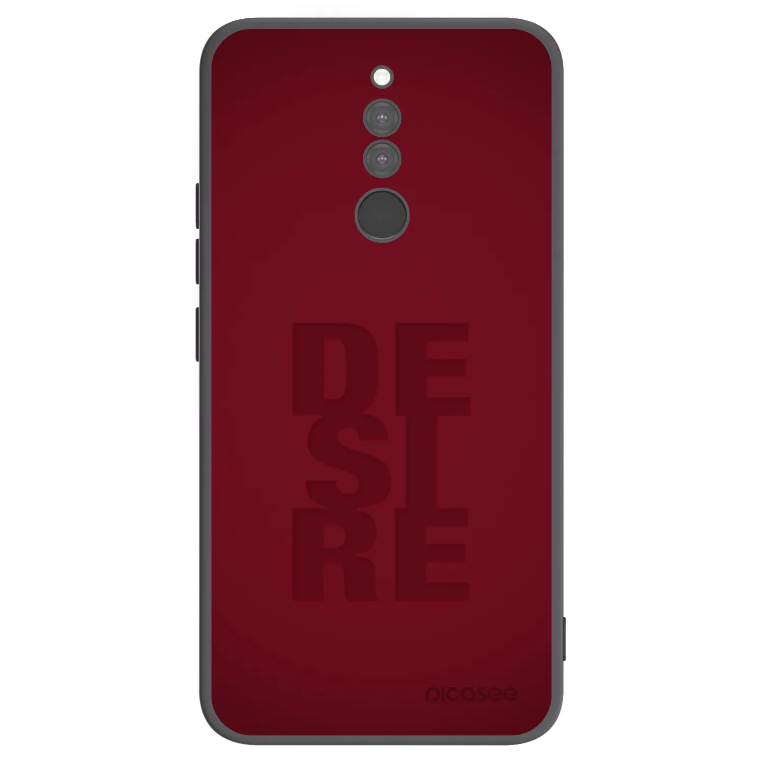Picasee silikonowe czarne etui na Xiaomi Redmi 8 - Desire