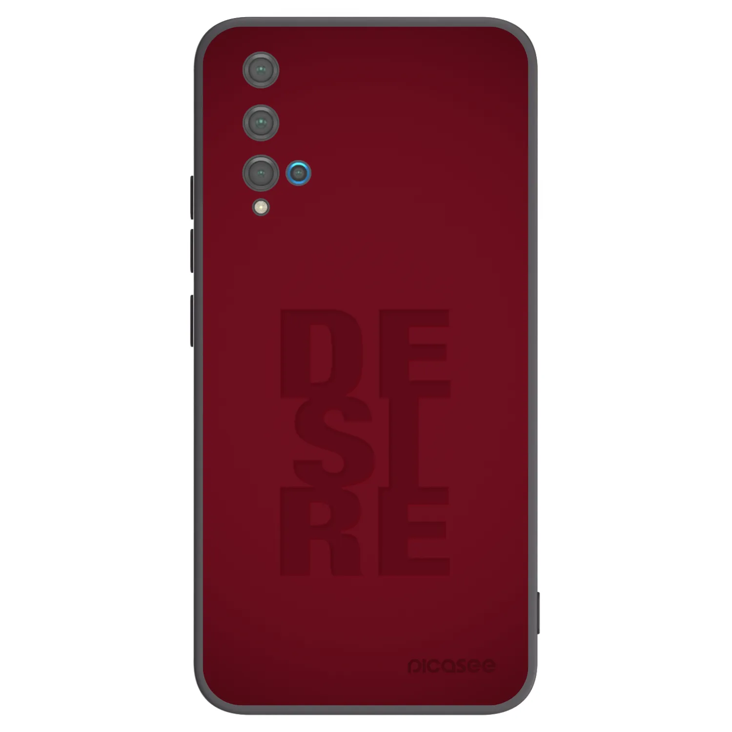 Picasee silikonowe czarne etui na Huawei Nova 5T - Desire