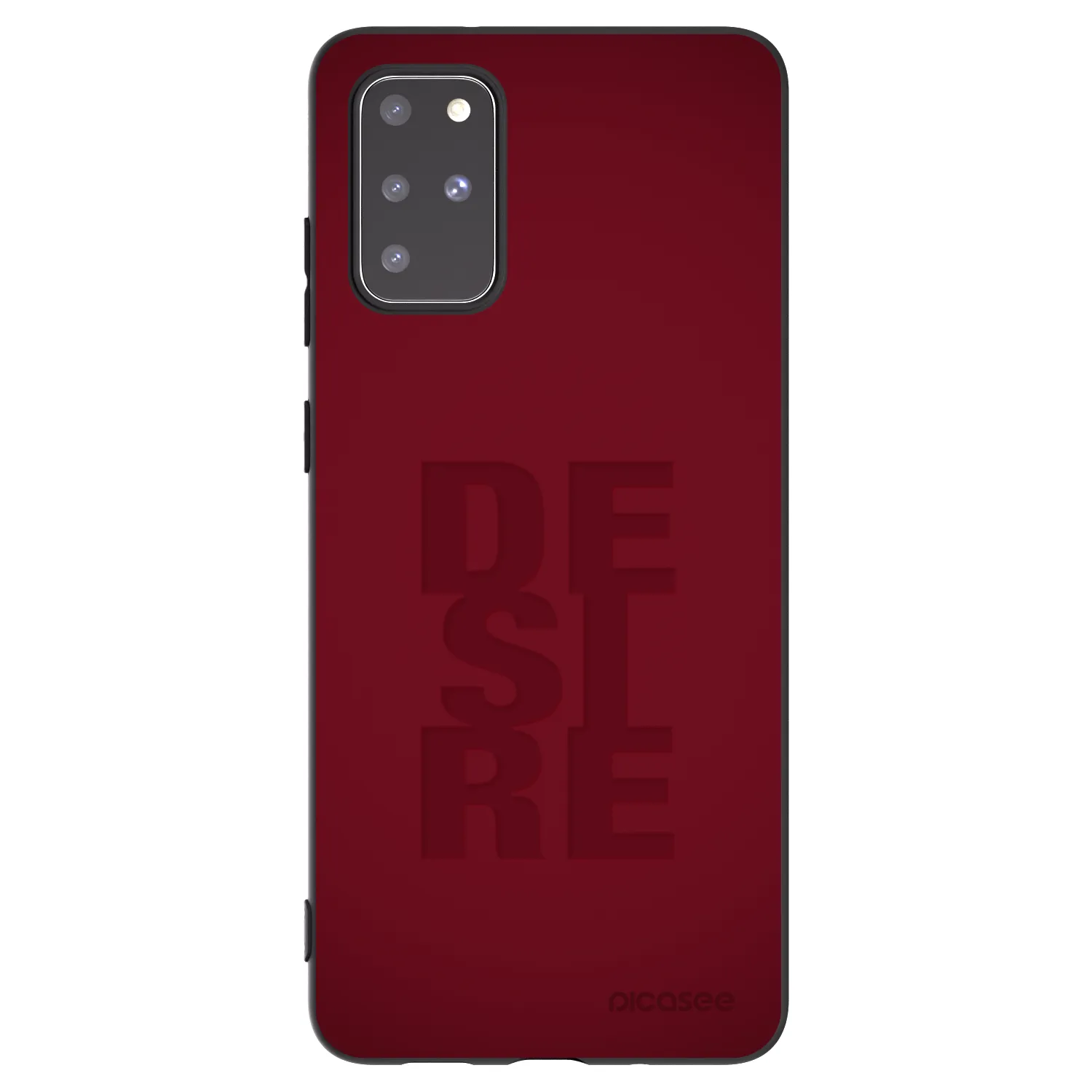 Picasee silikonowe czarne etui na Samsung Galaxy S20+ G985F - Desire