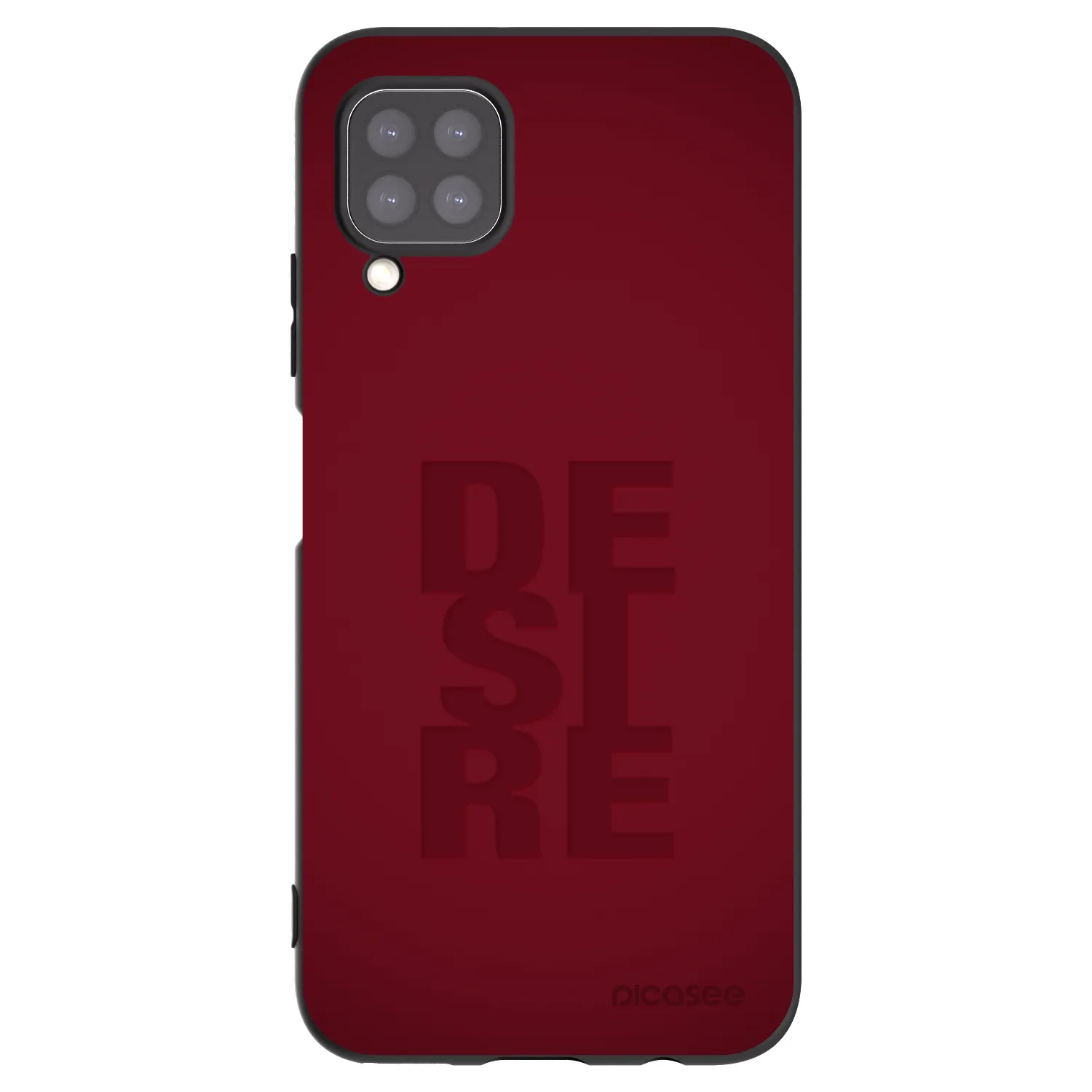 Picasee silikonowe czarne etui na Huawei P40 Lite - Desire