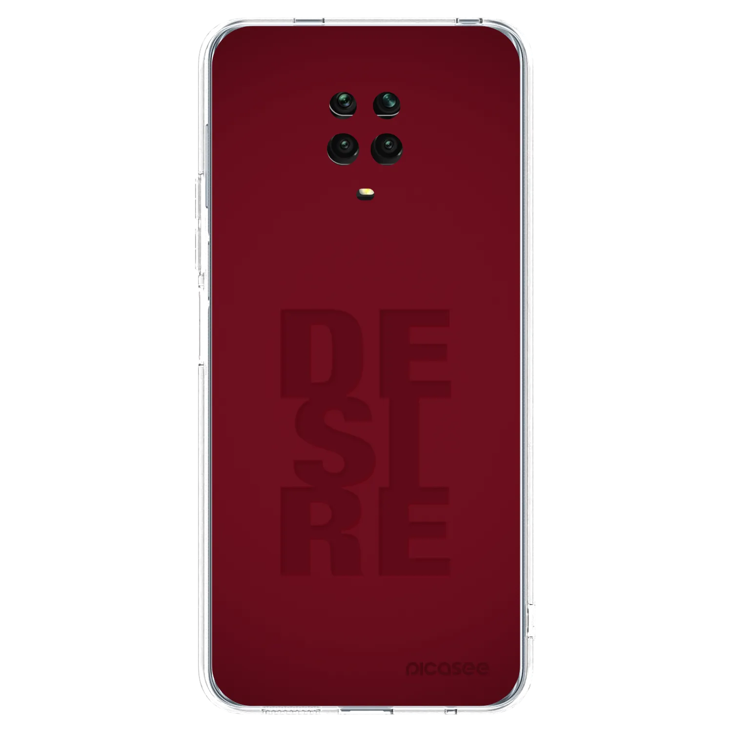 Picasee silikonowe przeźroczyste etui na Xiaomi Redmi Note 9 Pro - Desire