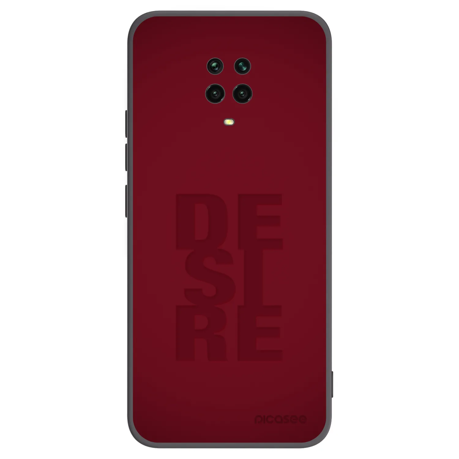 Picasee silikonowe czarne etui na Xiaomi Redmi Note 9 Pro - Desire