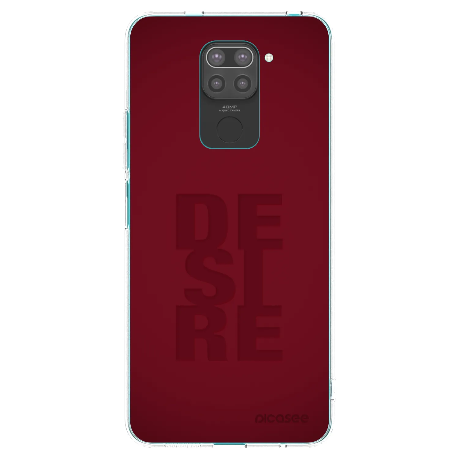 Picasee silikonowe czarne etui na Xiaomi Redmi Note 9 - Desire