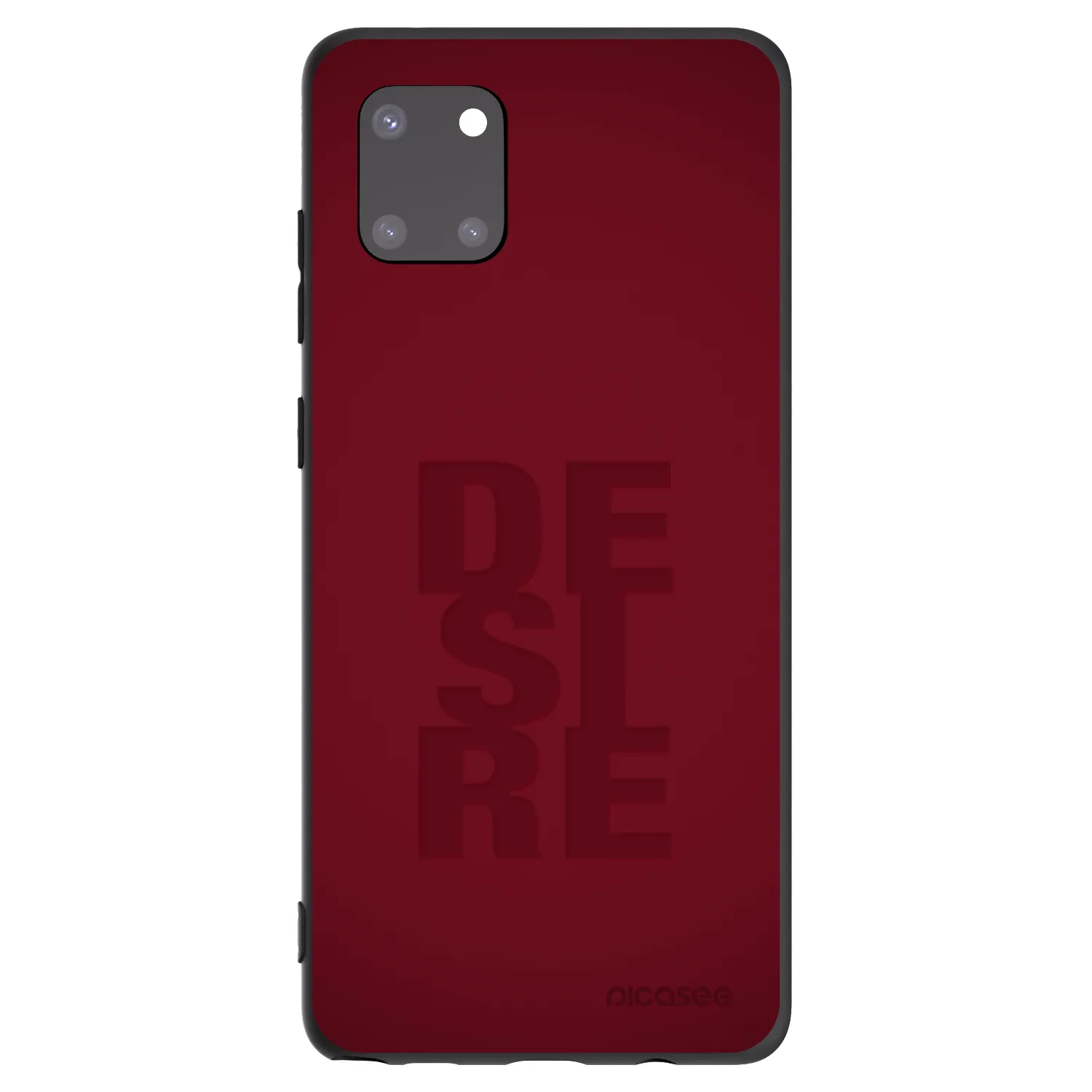 Picasee silikonowe czarne etui na Samsung Galaxy Note 10 Lite N770F - Desire