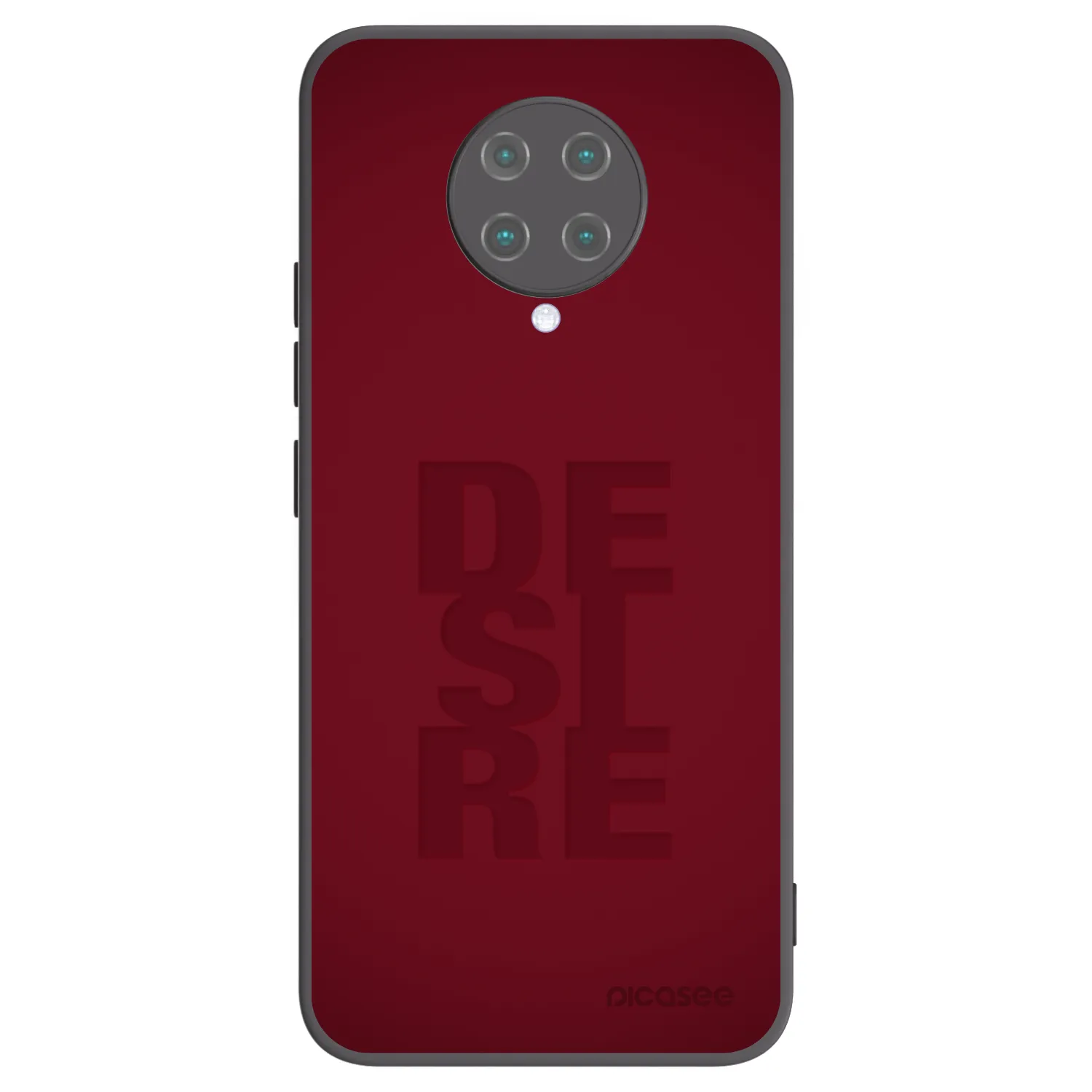 Picasee silikonowe czarne etui na Xiaomi Poco F2 Pro - Desire