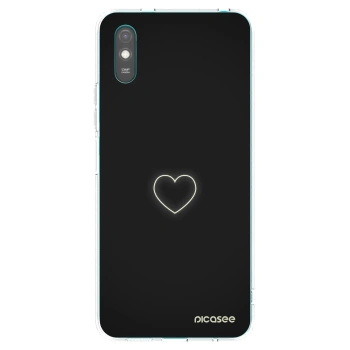Picasee silikonowe przeźroczyste etui na Xiaomi Redmi 9A - Heart