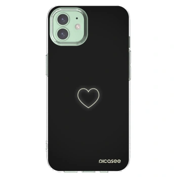 Picasee silikonowe przeźroczyste etui na Apple iPhone 12 - Heart