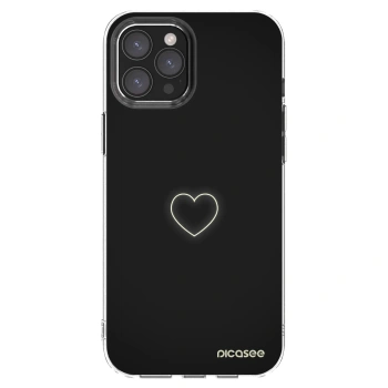 Picasee silikonowe przeźroczyste etui na Apple iPhone 12 Pro Max - Heart