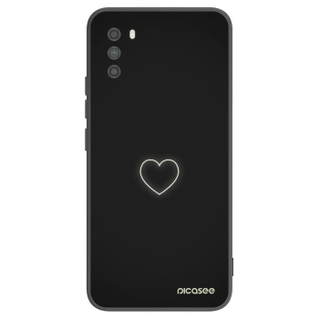 Picasee silikonowe czarne etui na Xiaomi Poco M3 - Heart