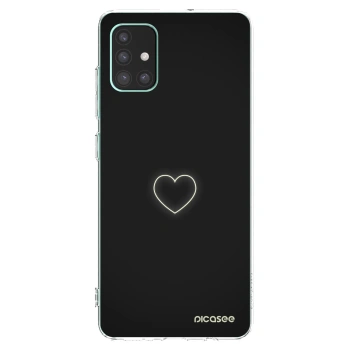 Picasee silikonowe przeźroczyste etui na Samsung Galaxy M51 M515F - Heart