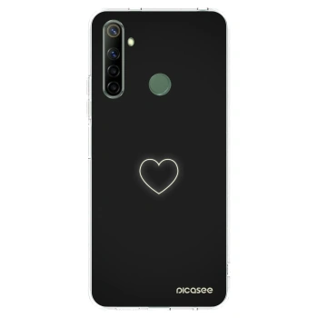 Picasee silikonowe przeźroczyste etui na Realme 6i - Heart