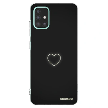 Picasee silikonowe przeźroczyste etui na Samsung Galaxy M31s - Heart