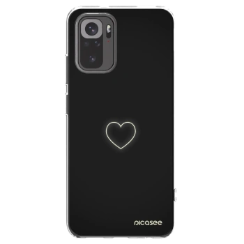 Picasee silikonowe przeźroczyste etui na Xiaomi Redmi Note 10 - Heart
