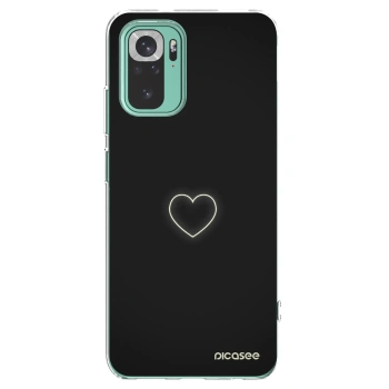 Picasee silikonowe przeźroczyste etui na Xiaomi Redmi Note 10 Pro - Heart