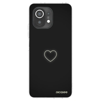 Picasee silikonowe przeźroczyste etui na Xiaomi Mi 11 - Heart