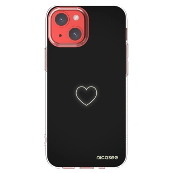 Picasee silikonowe przeźroczyste etui na Apple iPhone 13 mini - Heart