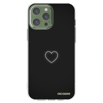 Picasee silikonowe przeźroczyste etui na Apple iPhone 13 Pro Max - Heart