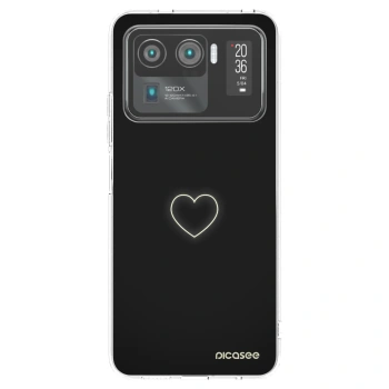 Picasee silikonowe przeźroczyste etui na Xiaomi Mi 11 Ultra - Heart