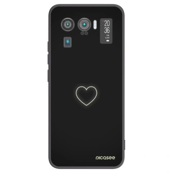 Picasee silikonowe czarne etui na Xiaomi Mi 11 Ultra - Heart