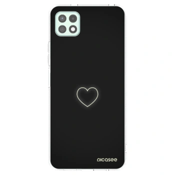 Picasee silikonowe przeźroczyste etui na Samsung Galaxy A22 A226B 5G - Heart