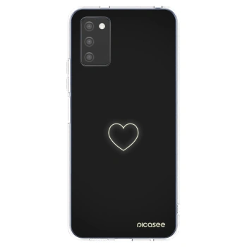 Picasee silikonowe przeźroczyste etui na Samsung Galaxy A02s A025G - Heart
