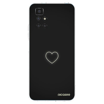 Picasee silikonowe przeźroczyste etui na Xiaomi Redmi 10 - Heart