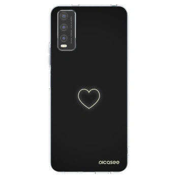 Picasee silikonowe przeźroczyste etui na Vivo Y20s - Heart