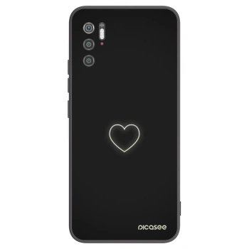 Picasee silikonowe czarne etui na Xiaomi Poco M3 Pro 5G - Heart