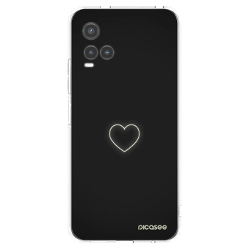Picasee silikonowe przeźroczyste etui na Vivo Y33s - Heart