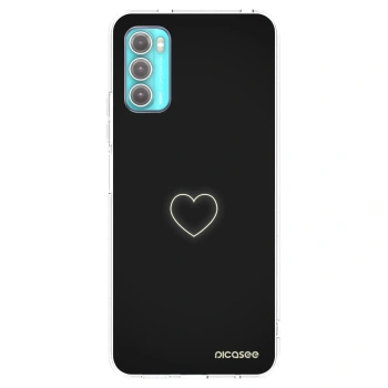 Picasee silikonowe przeźroczyste etui na Motorola Moto G60 - Heart