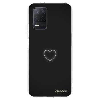 Picasee silikonowe przeźroczyste etui na Realme 8 5G - Heart