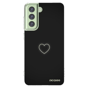 Picasee silikonowe przeźroczyste etui na Samsung Galaxy S21 FE 5G - Heart