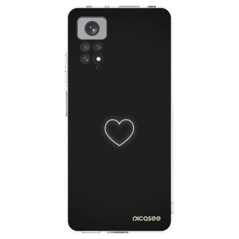 Picasee silikonowe przeźroczyste etui na Xiaomi Redmi Note 11S 4G - Heart