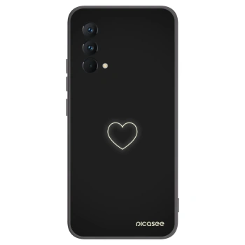 Picasee silikonowe czarne etui na Realme GT Master Edition 5G - Heart