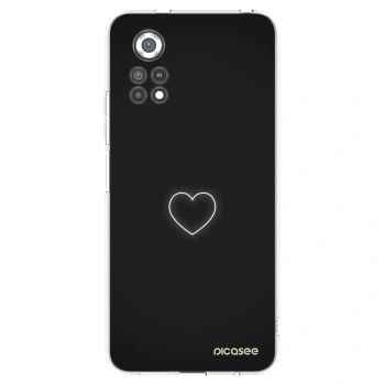 Picasee silikonowe przeźroczyste etui na Xiaomi Poco X4 Pro 5G - Heart