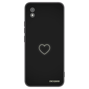 Picasee silikonowe czarne etui na Realme C11 (2021) - Heart