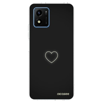 Picasee silikonowe przeźroczyste etui na Vivo Y01 - Heart