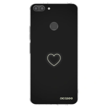 Picasee silikonowe przeźroczyste etui na Huawei P Smart - Heart