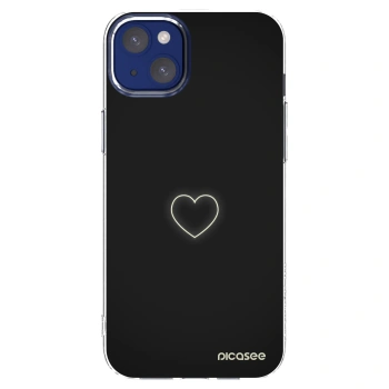 Picasee silikonowe przeźroczyste etui na Apple iPhone 14 Plus - Heart