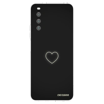 Picasee silikonowe przeźroczyste etui na Sony Xperia 10 IV 5G - Heart