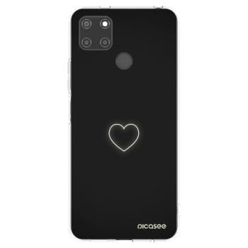 Picasee silikonowe przeźroczyste etui na Realme C21Y - Heart