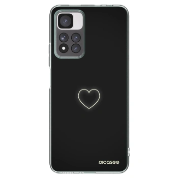 Picasee silikonowe przeźroczyste etui na Xiaomi Redmi Note 11 Pro+ 5G - Heart