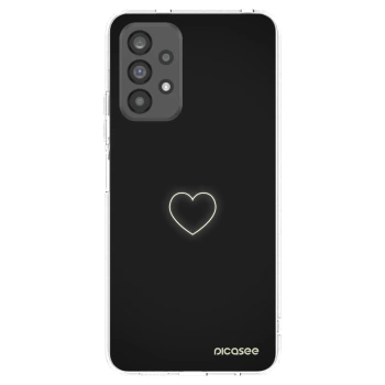 Picasee silikonowe przeźroczyste etui na Samsung Galaxy A73 5G - Heart