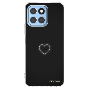 Picasee silikonowe przeźroczyste etui na Honor X8 5G - Heart