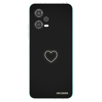 Picasee silikonowe przeźroczyste etui na Xiaomi Poco X5 - Heart
