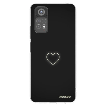 Picasee silikonowe przeźroczyste etui na Xiaomi Redmi Note 11S 5G - Heart